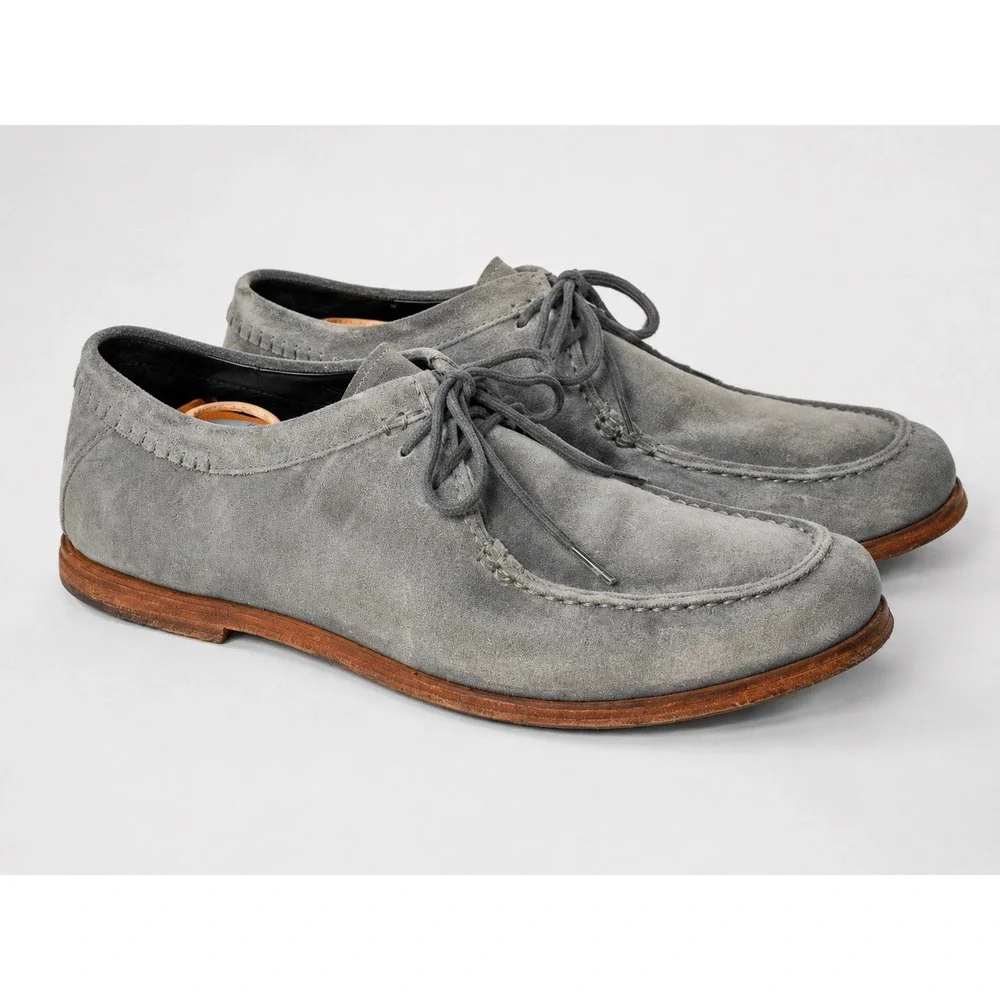Timberland Boot Company Tauk Point A21D9 Men's 10 Grey Suede Moc Toe Shoes